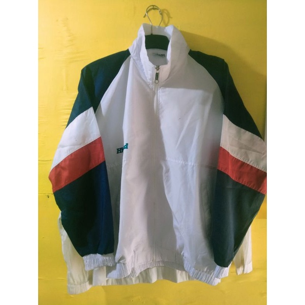jaket vintage second / colorblock / jaket murah
