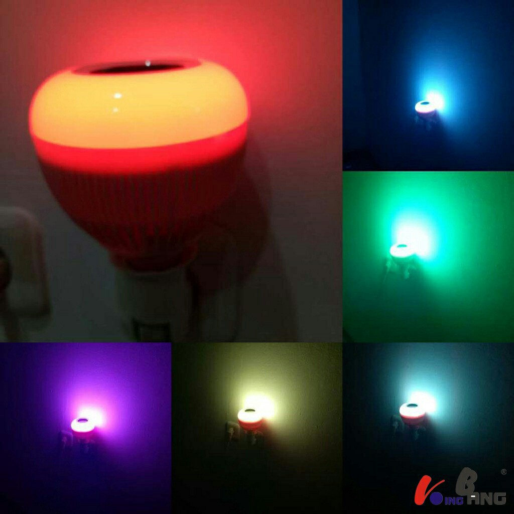 [COD] BOHLAM SPEAKER MUSIC BLUETOOTH 2 IN 1 / BOHLAM LED SPEAKER BLUETOOTH / BOLA LAMPU MUSIk