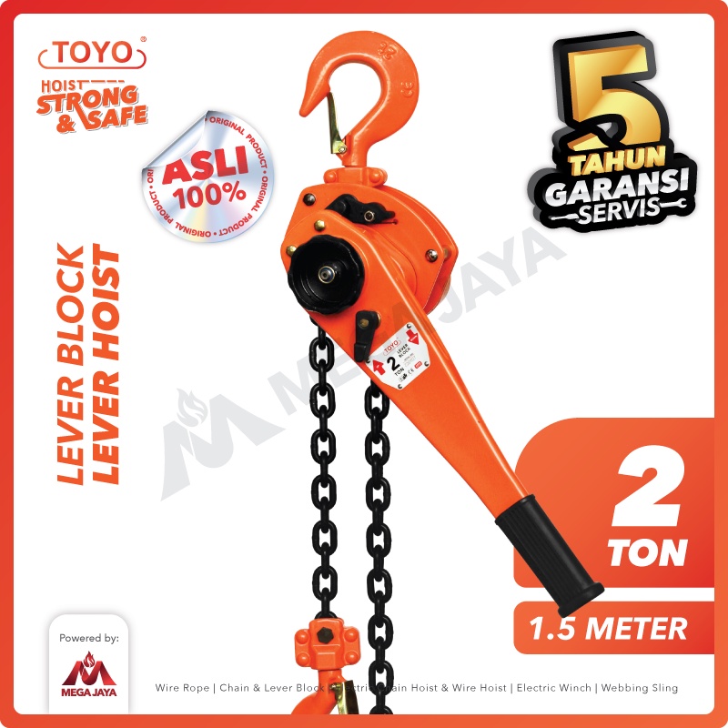 TOYO Lever Block / Lever Hoist 2 Ton x 1.5 Meter