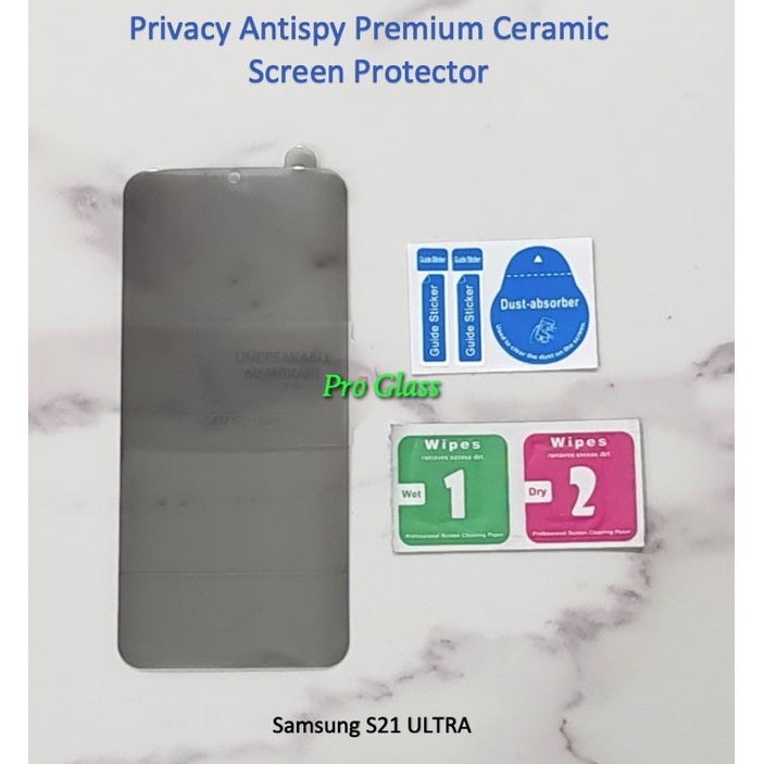 Samsung S21 / S21 PLUS / S21 ULTRA Privacy Antispy Ceramic Screen Protector