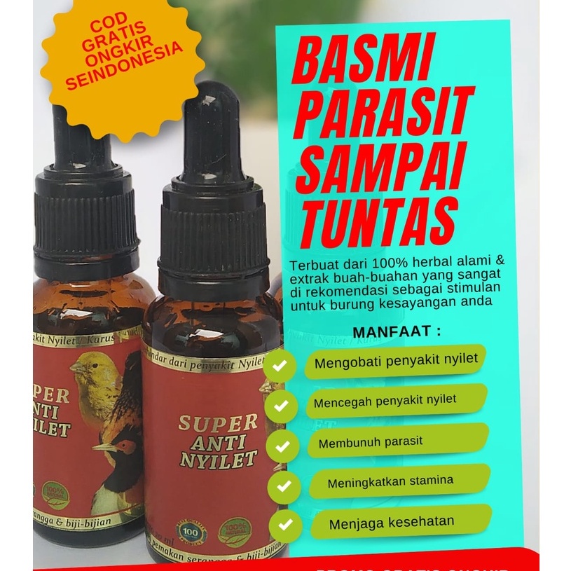 obat burung nyilet kurus super anti nyilet untuk burung lemas kurus