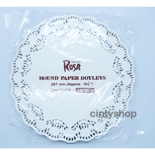 

Paper Doilies Rosa 10,5" / Alas Renda / Doyles / Renda Kertas