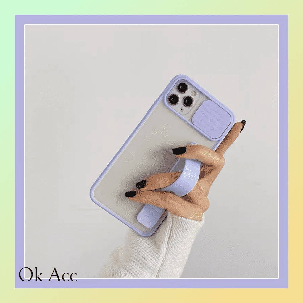 NEW Case sliding kamera finger Strap holder ALL Type Oppo Realme Narzo Xiaomi Redmi Poco Pocophone Vivo