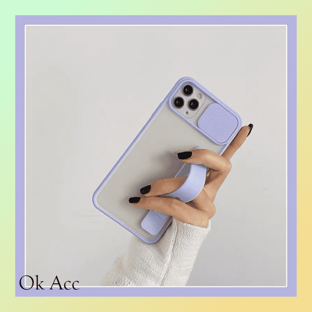 NEW Case sliding kamera finger Strap holder ALL Type Oppo Realme Narzo Xiaomi Redmi Poco Pocophone Vivo