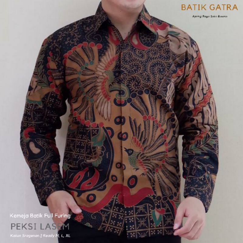 Batik Pria Lengan Panjang Peksi Lasem Full Furing