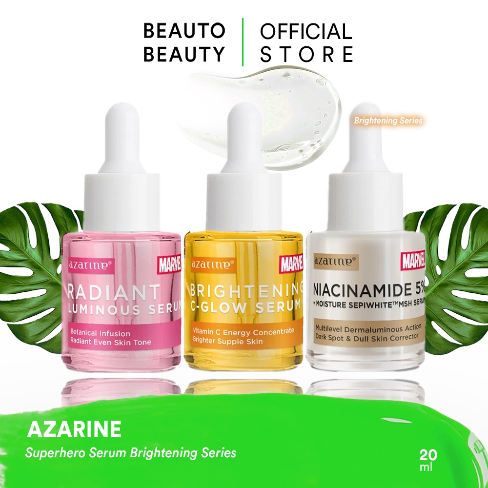 AZARINE Superhero Serum Brightening Series / Indonesia Niacinamide 5% Moisture Sepiwhite MSH Brighte