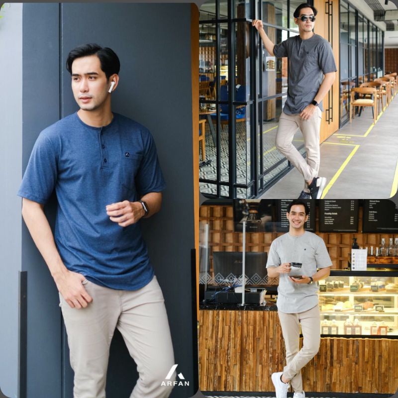 ARFAN ~ Hanif Kurta Shirt Dewasa /Koko Muslim