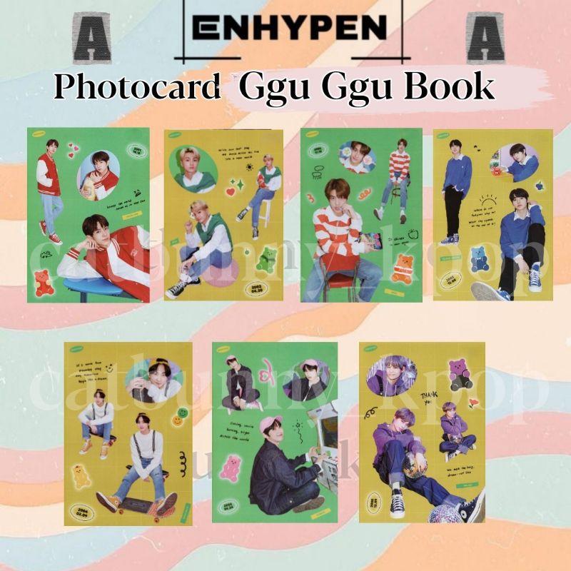 Photocard Ggu Ggu Pack Book Enhypen unofficial