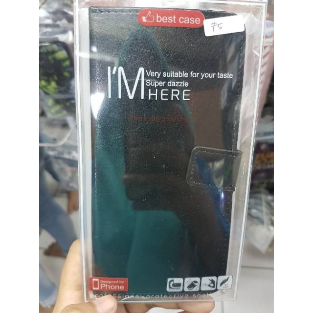 OPPO F5 flip kulit casing F5 flip cover flip case