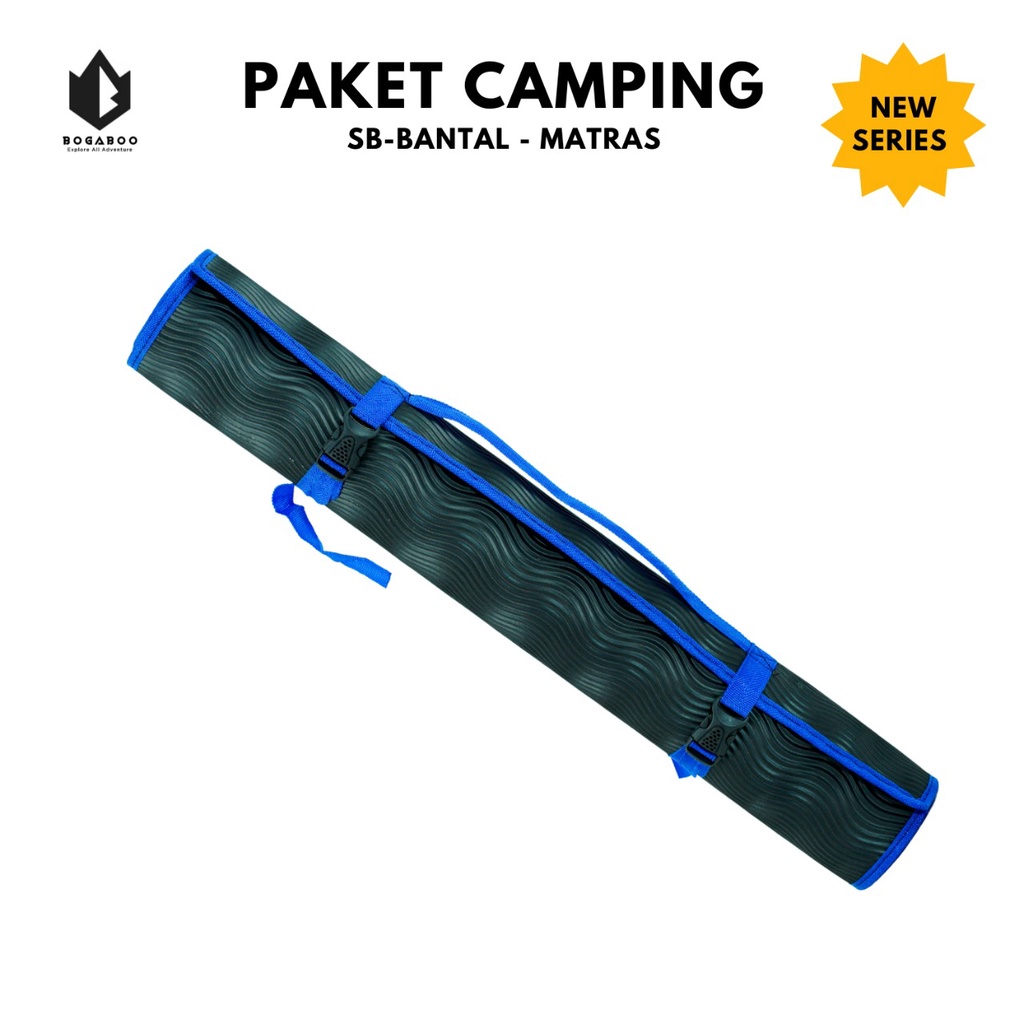 Paket Hemat Sleeping Bag BANTAL BOGABO + Matras Karet - Sleeping bag polar Bantal + Matras karet