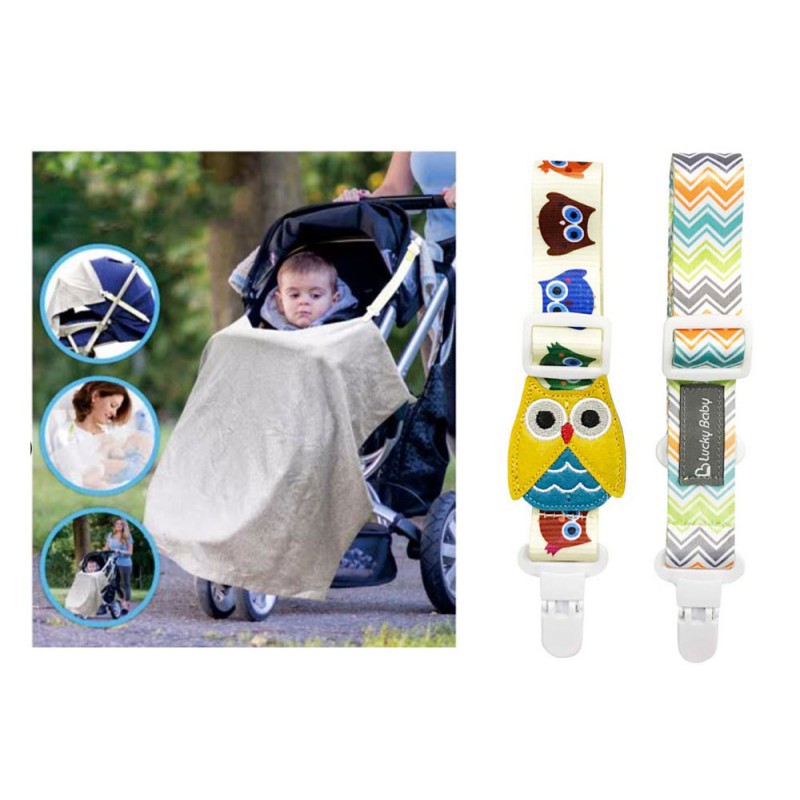 Lucky Baby Klipz On Adjustable Strap - Owl