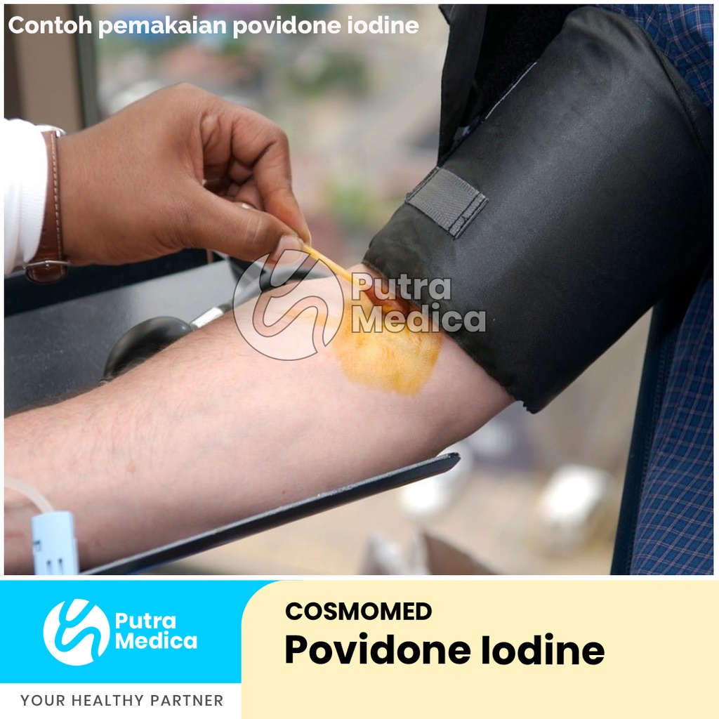 Cosmomed Povidone Iodine 10% 100ml / Obat Merah / Larutan Antiseptik