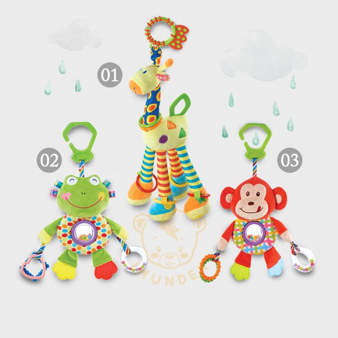 Imundex Boneka Multifungsi / Teether Gigitan / Rattle / Kerincingan - Felix Frog - Termurah 