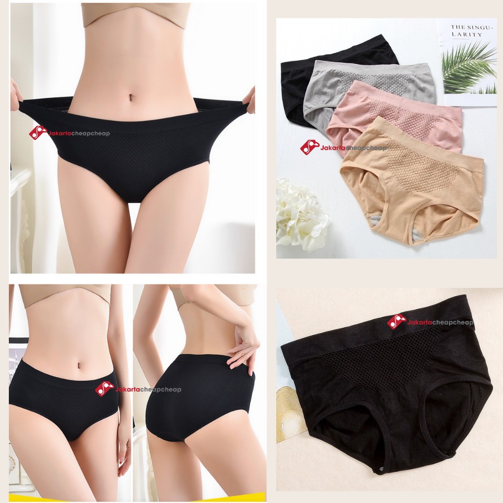 JC078 Celana Dalam Wanita Panty Cewek Elastis Polos Lembut Nyaman