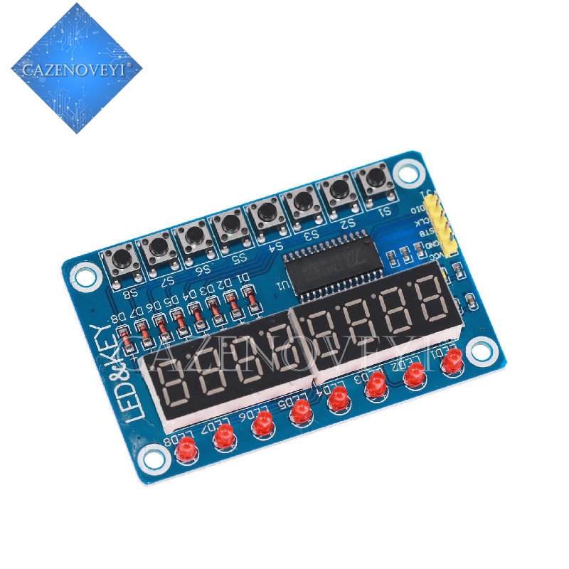 1pc TM1638 Modul Display Kunci Untuk AVR Arduino 8-Bit Digital LED Tube 8-Bit WAVGAT