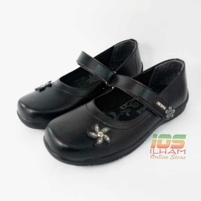 Selena S.01 Sepatu Pantofel Anak Size 26-35 Hitam