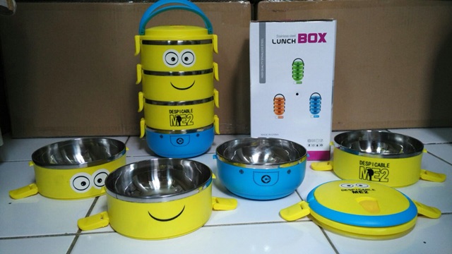 Rantang / Lunch Box Stainless Karakter 4 Susun