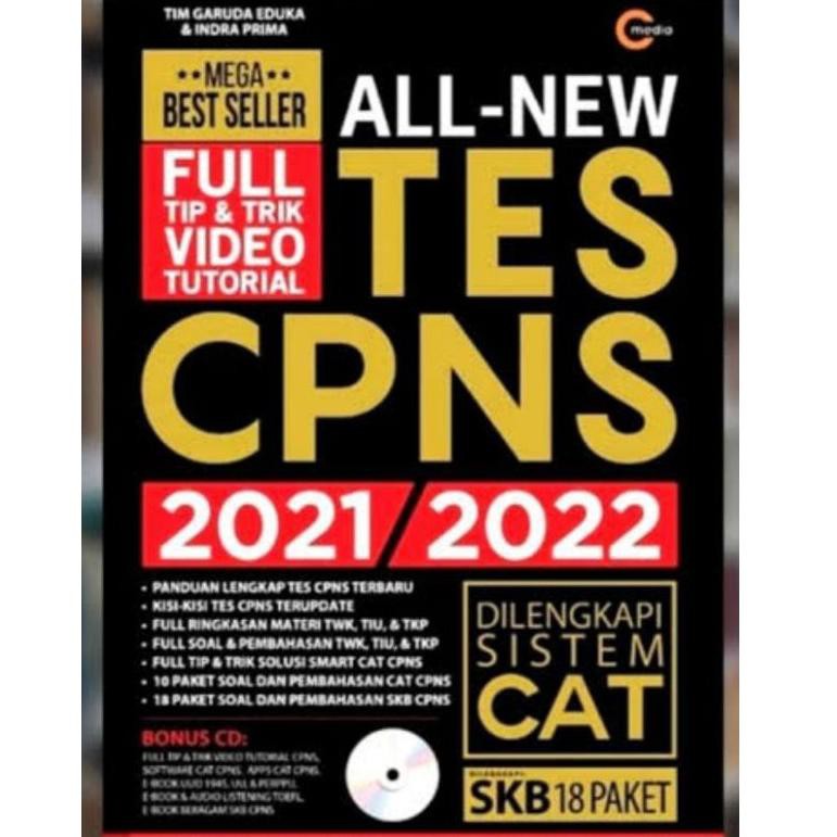 sha-39 JUAL CEPAT BUKU ALL  TES CPNS 2021 2022 DILENGKAPI SISTEM CAT SKB 18 PAKET FREE CD /