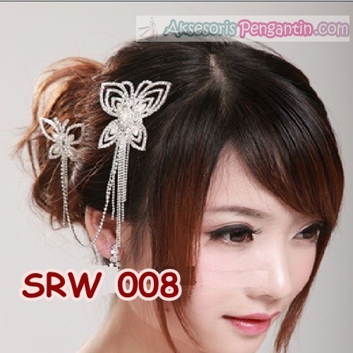 [TOKO TERPERCAYA] AKSESORIS WANITA BRIDAL WEDDING PESTA SIRKAM RAMBUT SRW008