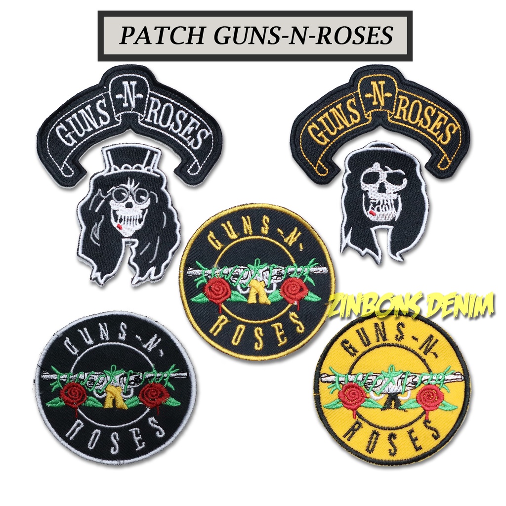 Patch bordir / Emblem musik patch band premium best quality patch guns n roses