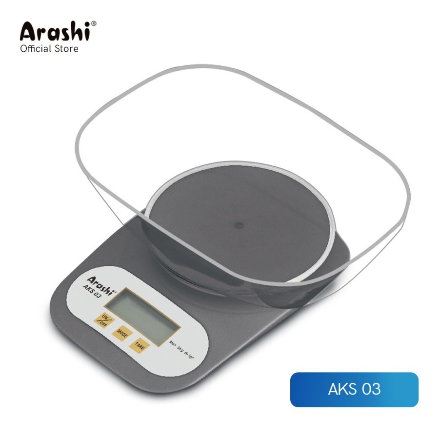 Arashi Timbangan Dapur Digital AKS-03 Kitchen Scale AKS 03 Timbangan Dapur 5 Kg AKS03