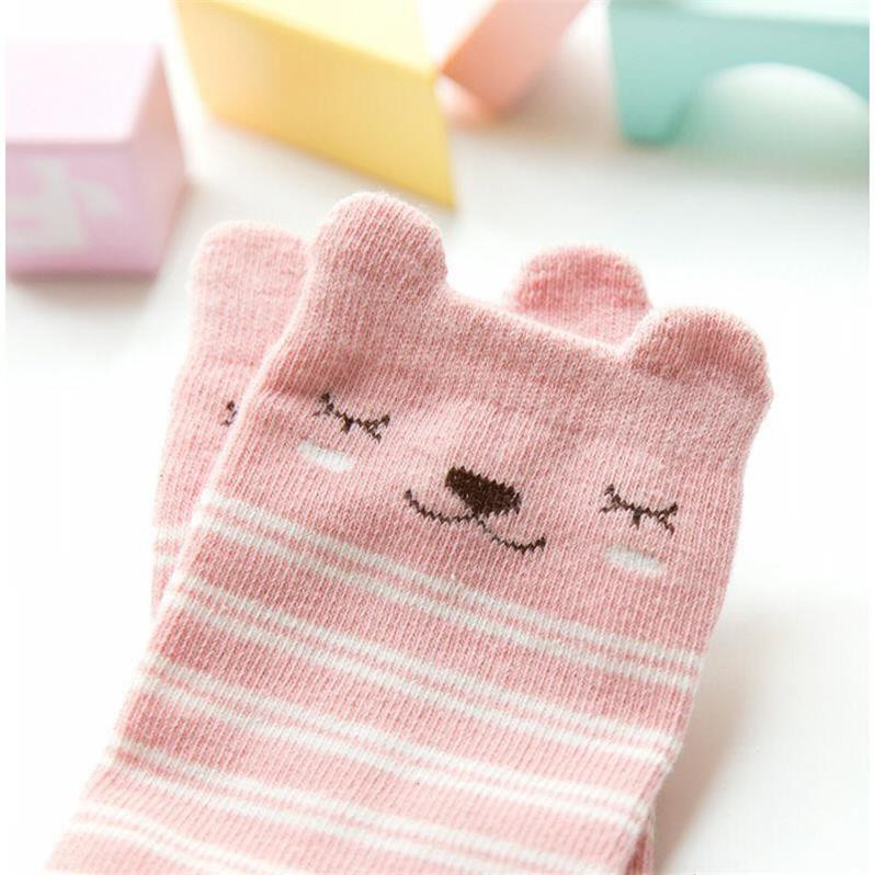 DODORY KS01 Kaos Kaki Panjang Bayi Karakter Anti Slip Socks Baby Animal