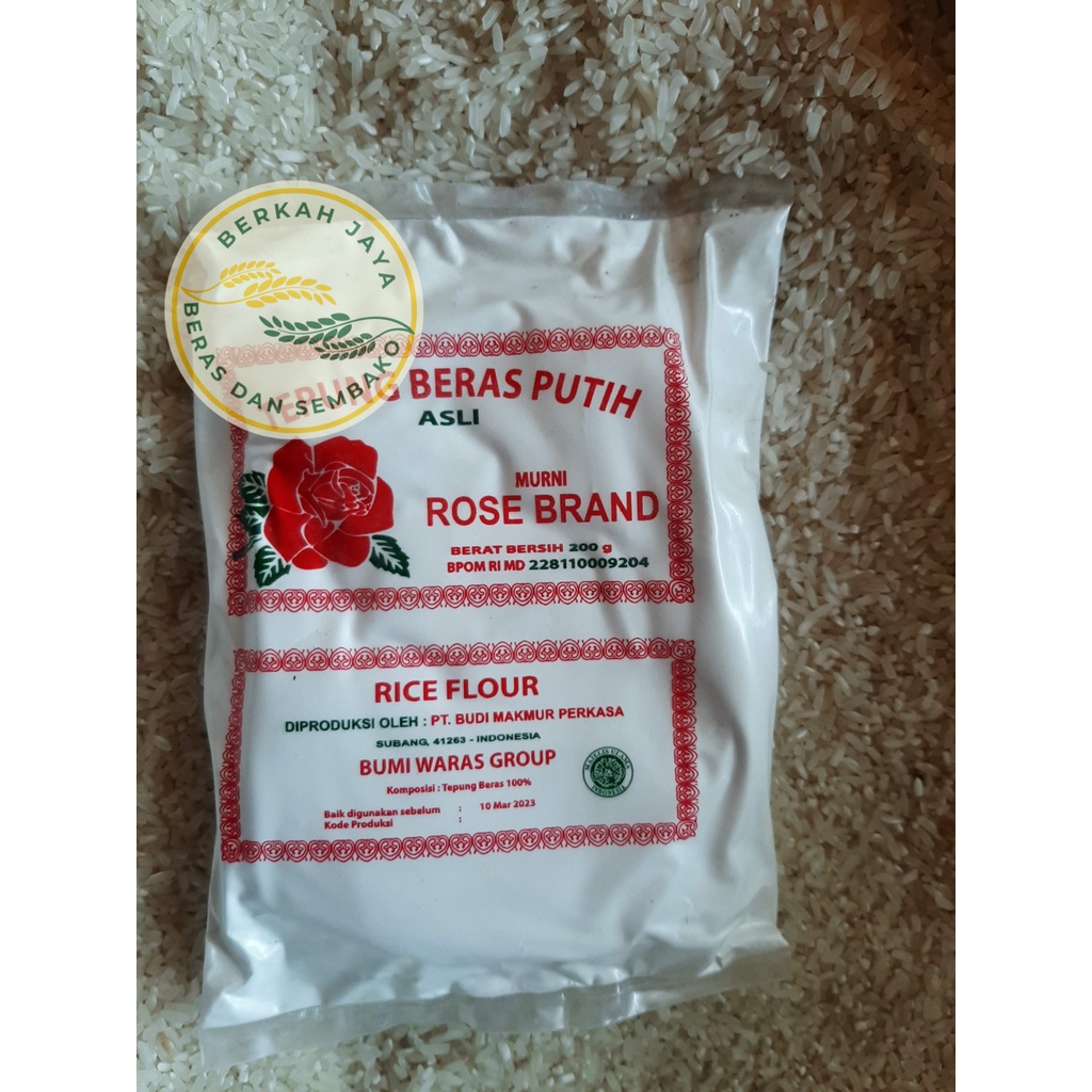 

Tepung Beras Rose Brand 200 gram
