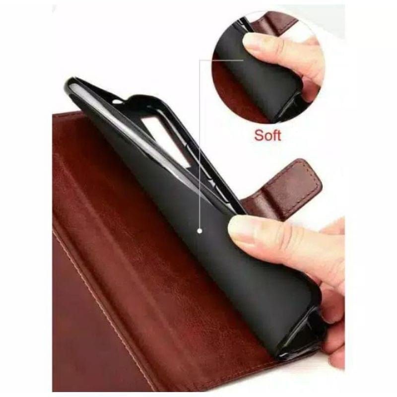 REDMI 4A 5A 6A 9 9A 9C 9T 10 10A FlipCover Wallet Leather Flip Case Sarung Dompet Kulit