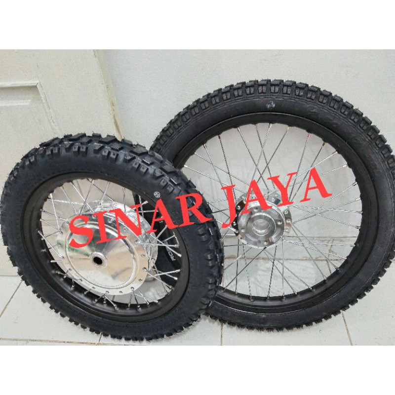 paket velg 14 dan 17 cros trail matic street beat mio Vario beat custom plus ban cross mini trail