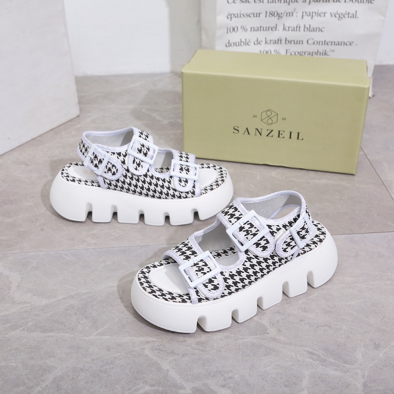 0120 Sanzeil Wawa - Sandal Platform Wedges Wanita - Sepatu Sol Tebal