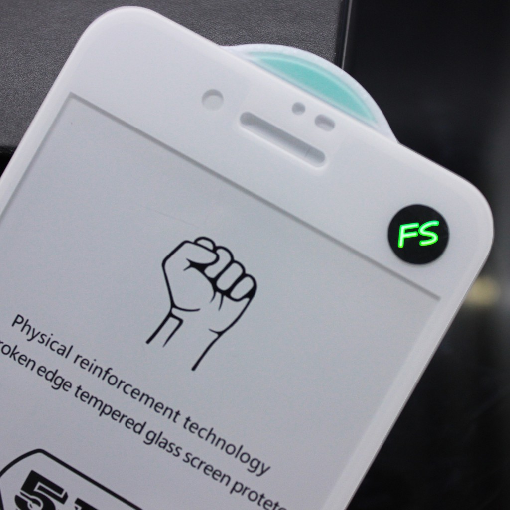 FS tempered Glass Anti Gores Color Premium Full Body Iphone 7G 7G+