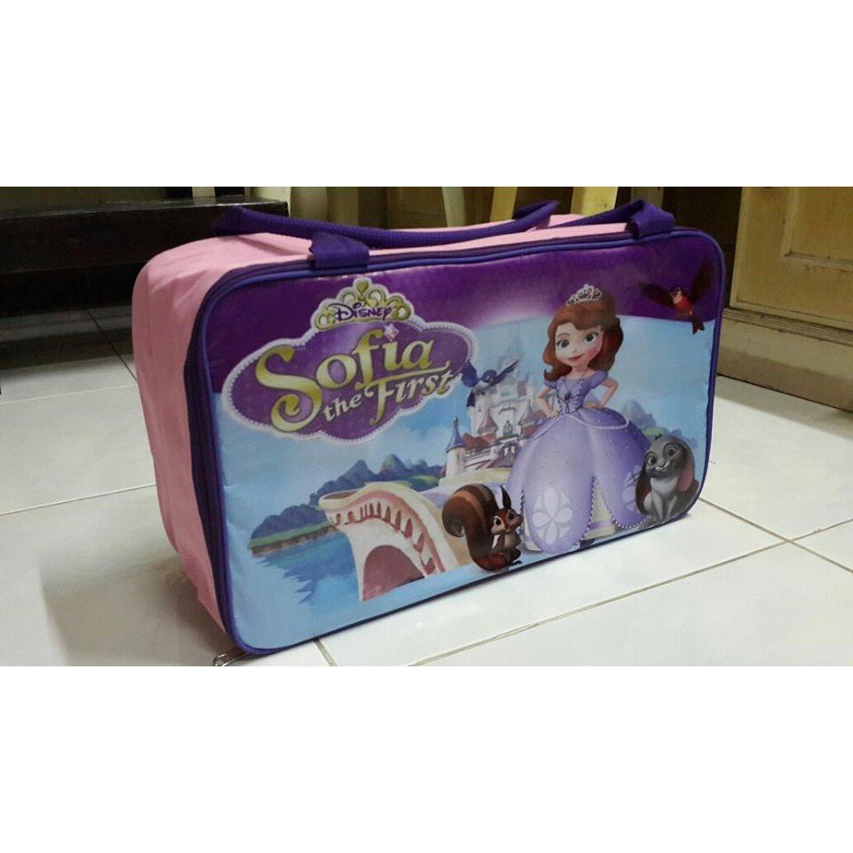 Tas Koper Anak Travelling Bag Karakter Kartun Sofia