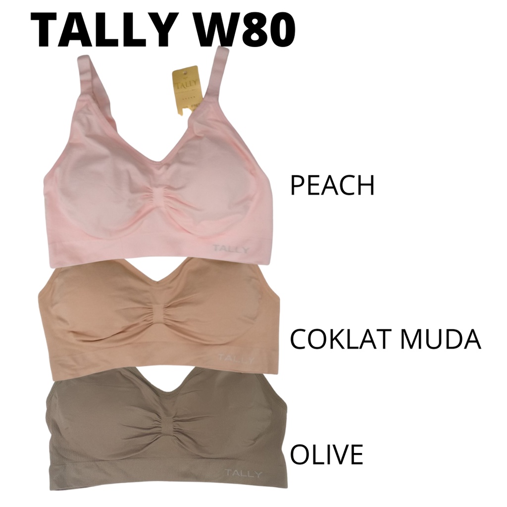 BH Menyusui TALLY W83 W80 NURSING BRA Busa Tanpa Kawat BTK bahan rajut FREE SIZE