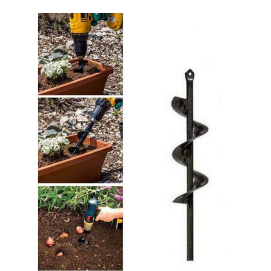 MPT Mata Bor Penggali Tanah Garden Drill Steel Titanium Spiral