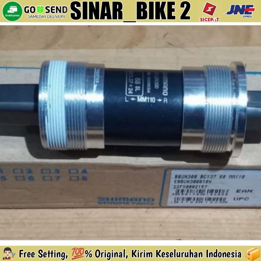 BB Bottom Bracket SHIMANO UN300 110 Sepeda MTB Balap 110MM