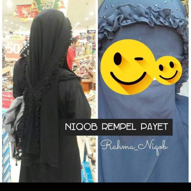 Niqob frozen rempel-cadar arab murah-niqob