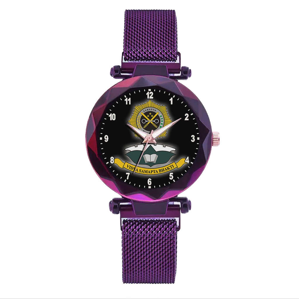 Jam Tangan Wanita Custom - VIDYA SAMAPTA BHAKTI Free Box &amp; Batre Cadangan