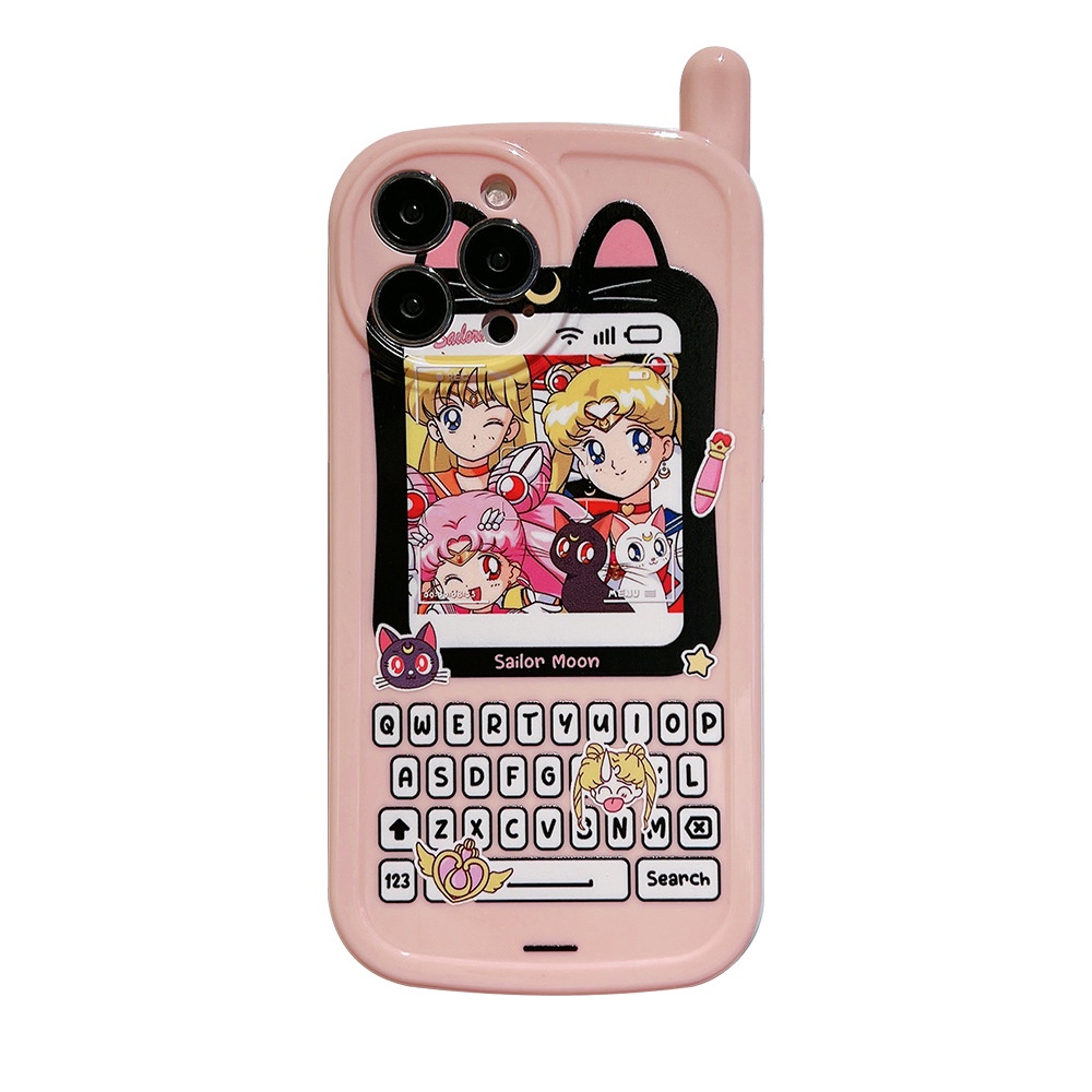 Case Pelindung Motif Kartun Pink Untuk Iphone 11 12 13 PRO MAX