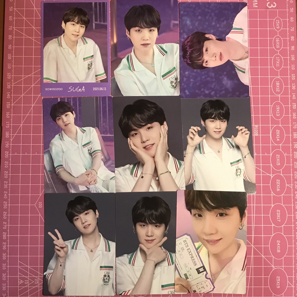 [BACA DESKRIPSI] BTS SWZ SOWOOZOO MINI PC PHOTOCARD MPC MUSTER 2021 SUGA YOONGI FULLSET SET