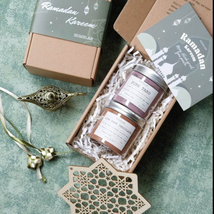

Parsel Ramadan / Hampers Lebaran - 100% Dark Chocolate & Pure Taro - Choco + Taro