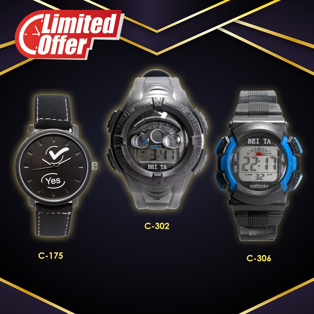 JAM TANGAN unisex waterproof hadiah ulang tahun flash sale