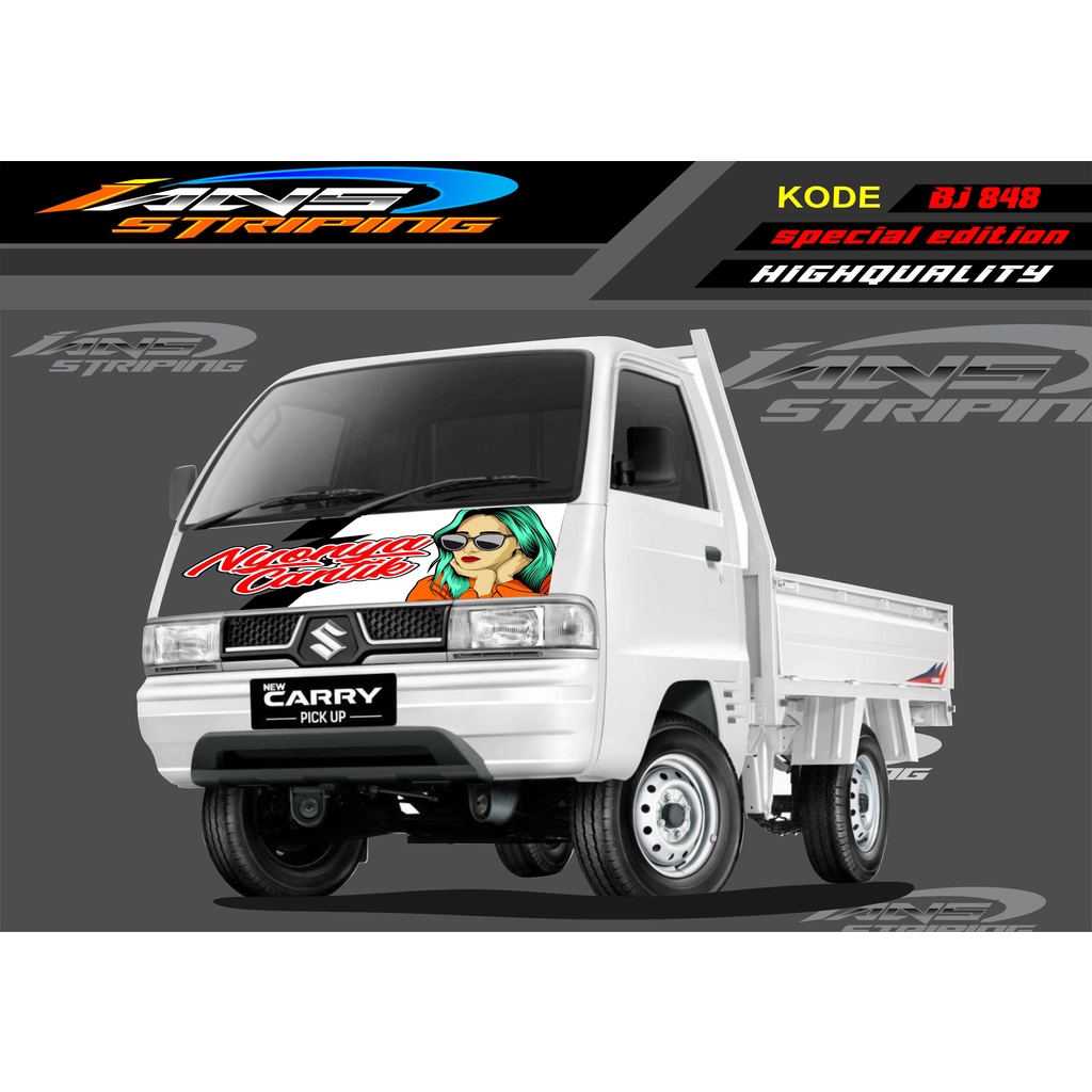 STICKER DECAL KAP MOBIL CARRY/ STIKER KABIN DEPAN MOBIL CARRY PICK UP / STICKER TERBARU