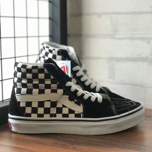 Vans SK8-HI Checkerboard BW Japan Edition