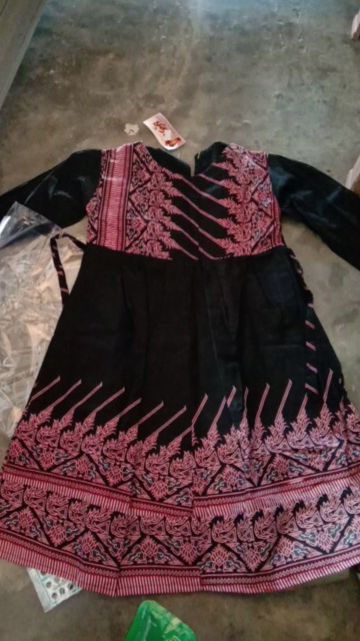 Dres Batik Muslim Anak 4-6th