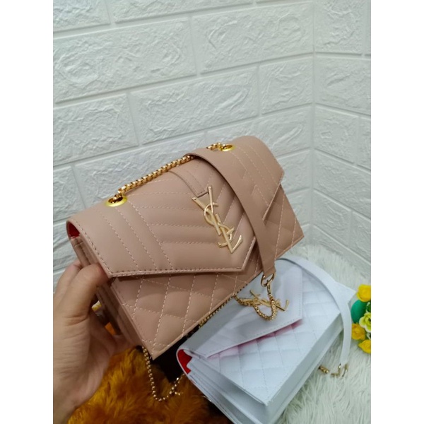 TAS SLEMPANG VSL BORDIR TALI RANTAI ULIR UK 22X16CM