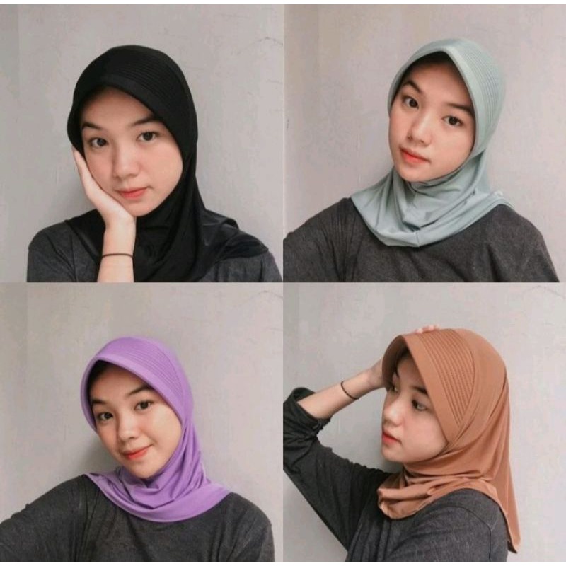 HIJAB SPORT BERGO INSTAN KERUDUNG OLAHRAGA