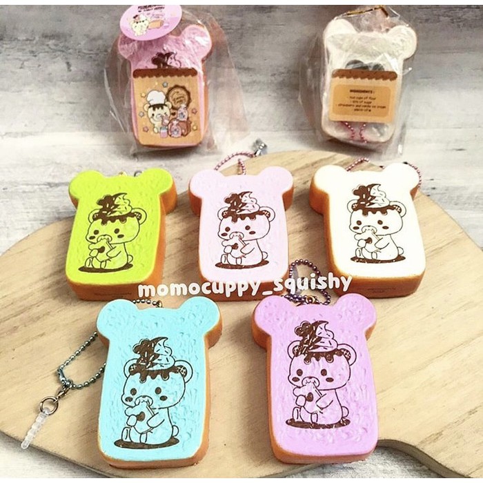 PROMO SQUISHY LICENSED yummiibear mini toast by creamiicandy (ORI)