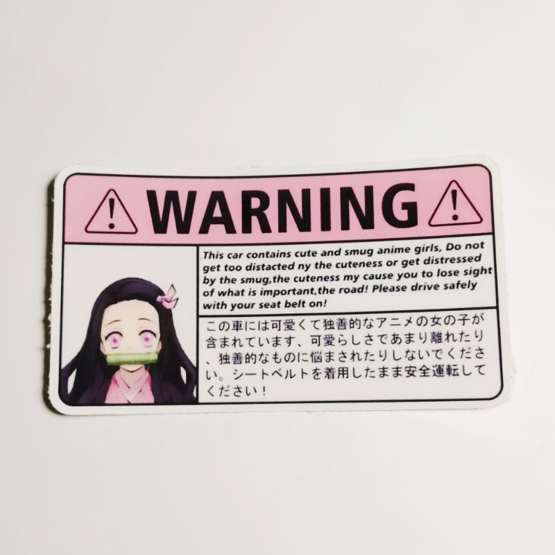 sticker warning anime japan girls cute