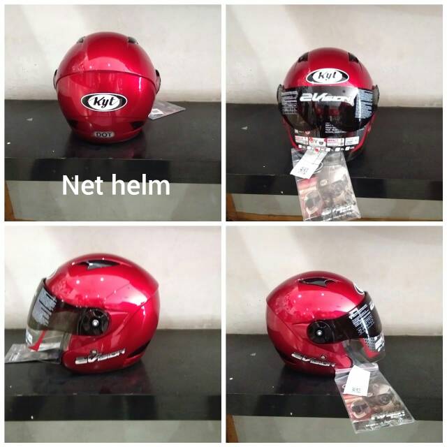 HELM KYT 2 VISION RED MAROON ORIGINAL KYT 2 VISION