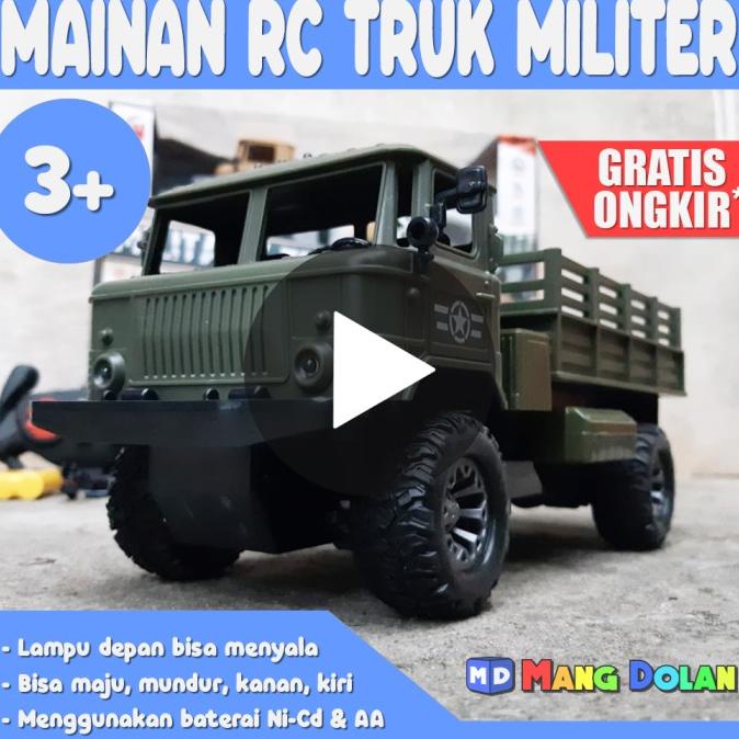 Rc Truk Militer - Mainan Mobilan Remote Control Truck Army Anak Remot